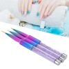 3Pcs Nail Liner Brush Lid Gradient UV Gel Pattern Drawing