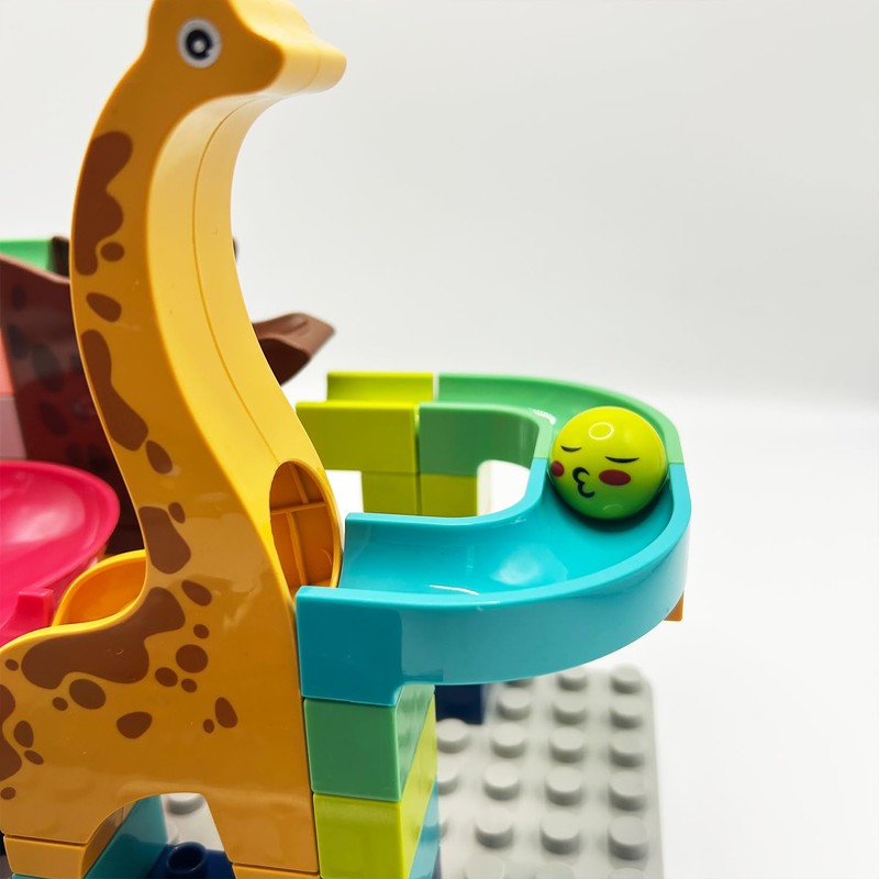 WangCow 62Pcs Marble Run Classic Big Blocks Toys Set, Stem