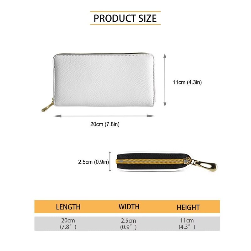 HUGS IDEA Red Mushroom Wallet for Women Pu Leather Long