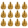 MECCANIXITY 12pcs UNC6-32x6.5mm Knurled Thumb Screw Computer Case Threaded Hand