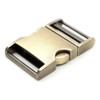 CRAFTMEMORE 1 inch Metal Curved Side Release Buckle Adjustable Clip