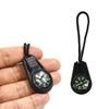 Mountaineering Camping Travel Guide Portable Mini Compass Black (011501) 12ea