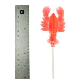 Watermelon Lobster Lollipops, 3.5 inches tall Large Candy, Red, 25 Count
