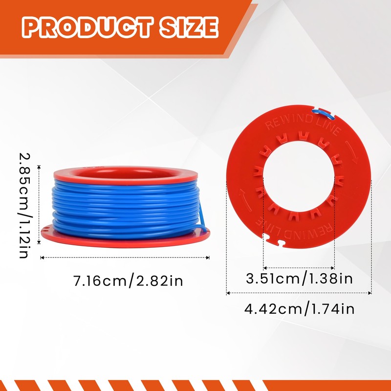 Flaveano Strimmer Wire for Flymo Mini Trim Trimmers, 4 Replacment