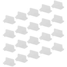Jiozermi 20 Pcs Transparent Silicone USB A Female Anti Dust Plug Protector Stopper USB Port Cap Cover USB Port Plug Cover Cap Dustproof Cap for Desktop PC Laptops