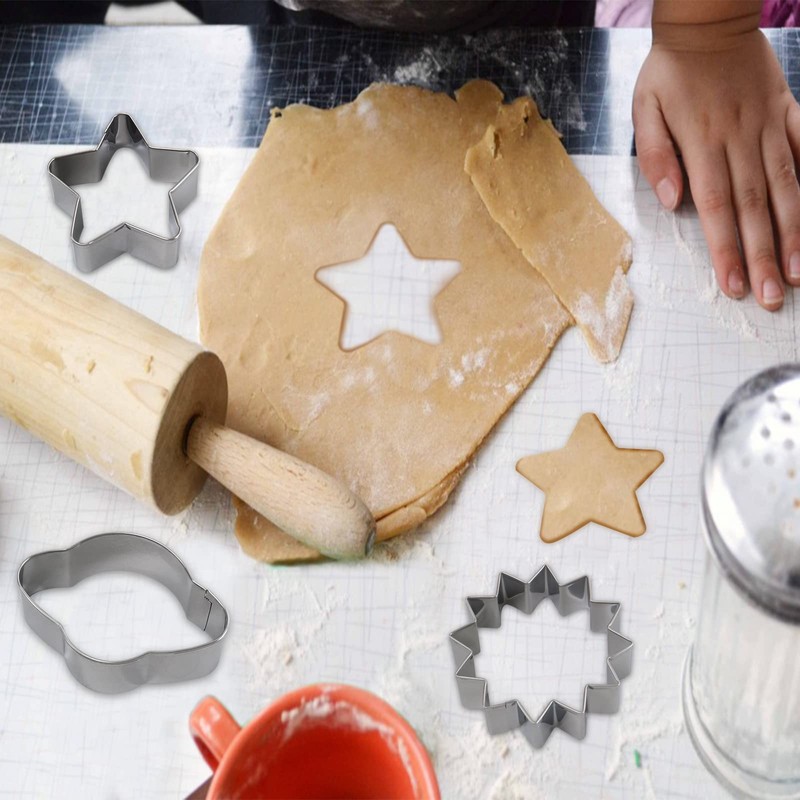 Wonmon 9 PCS Space Cookie Cutters Set, Metal Outer Space