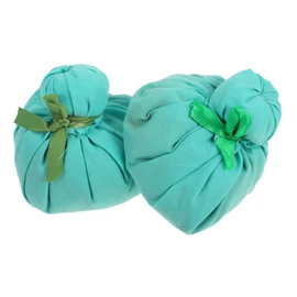 FRCOLOR 2pcs Chinese Moxa Ball Heat Compress Pouches Versatile Thai Massage Balls for Hot Therapy and Moxibustion Soft Portable Herbal Wellness Tool for Home Travel