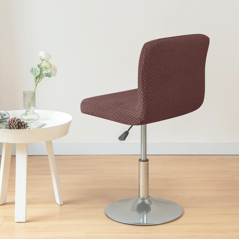HFCNMY Bar Stool Covers with Backs,2 Pack Stretch Bar Stool
