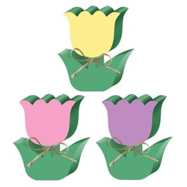 Beavorty 3Pcs Easter Tulip Table Signs Spring Wooden Tulip Decorations Easter Tiered Tray Decor for Farmhouse Shelf Tabletophappy Easter Party Supplies