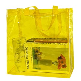 TotePrint Clear Plastic Shopping Bag Fashion Todd Package PVC Waterproof, D2010-b032-1012-06
