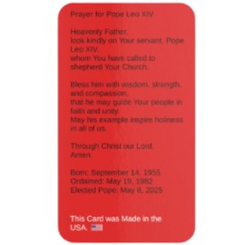 Westmon Works Pope Leo XIV Holy Card Set 2025 Papal Inauguration Commemorative Keepsake, Pack of 10