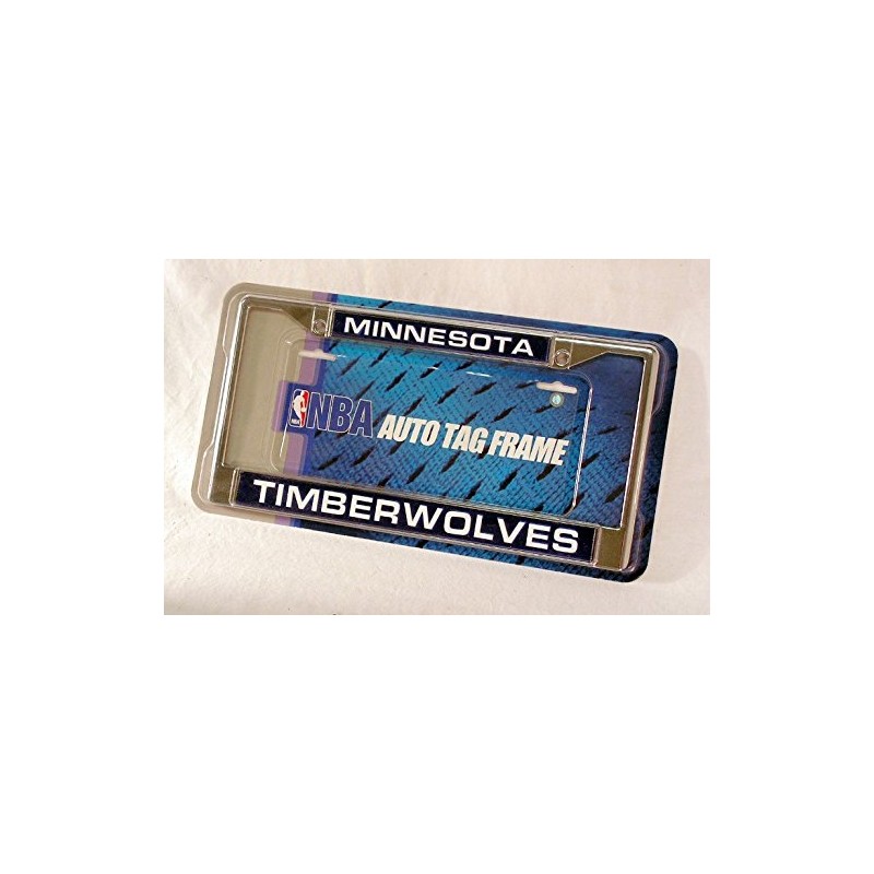Rico Minnesota Timberwolves Chrome Metal License Plate Frame Holder