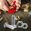 sourcing map 18 Pack Brass Flat Washer, M8 Copper Washers