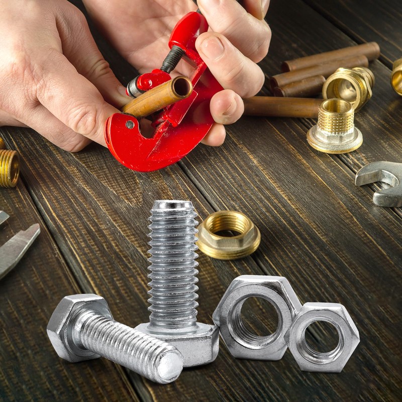 sourcing map 18 Pack Brass Flat Washer, M8 Copper Washers