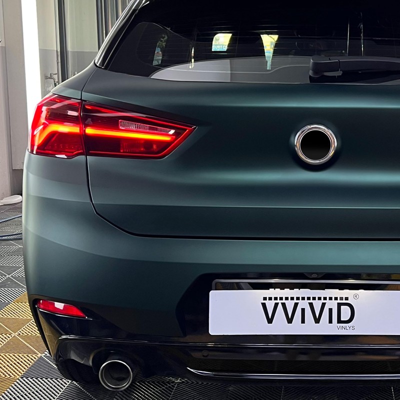 VViViD+ Matte Emerald Green Vinyl Car Wrap (3ft x 5ft,