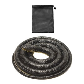 ZBHDEYG 1 Piece Tricky Fake Snake, 1 Piece Storage Net Bag, Fake Snake, Snake Prank, Rubber Snake Prank, Toy Snake Realistic