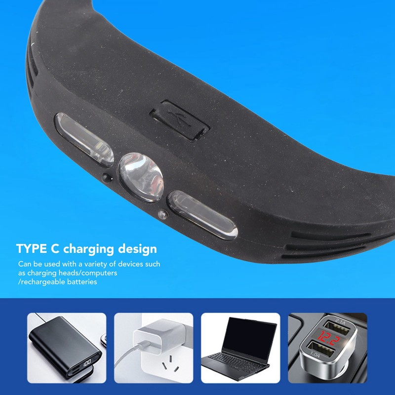 Motion Sensor Head Lamp Rechargeable Sensitive Ultralight Adjustable COB Headlamp