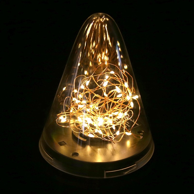 Waterproof Solar LED Lights Cone Shape Hanging Lamp Light for