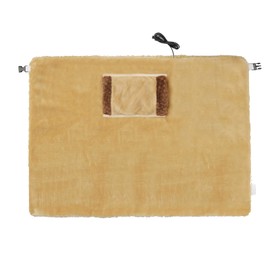 Small Flannel Blanket with USB Hand Pocket Washable Electric Heated Blanket Throw Soft Winter Warm Shawl Wrap, Knee & Leg Protection Plush Blanket for Sofa Chair Car Office Lunch Break,60×80cm