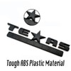 2 Count All Black 3D Texas Edition Emblem compatible with
