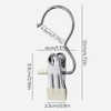 WADY 20PCS Laundry Hanging Hooks Stainless Steel Adjustable Boot Hangers
