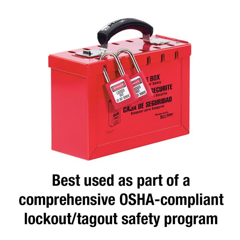 Master Lock 498A Lockout Tagout Portable Group Lock Box
