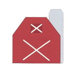 QuicKutz We R Memory Keepers 4-Inch by 4-Inch Die, Barn