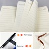 YEZIDE A5 Notebook with Pen 200 Lined Pages Thick Classic