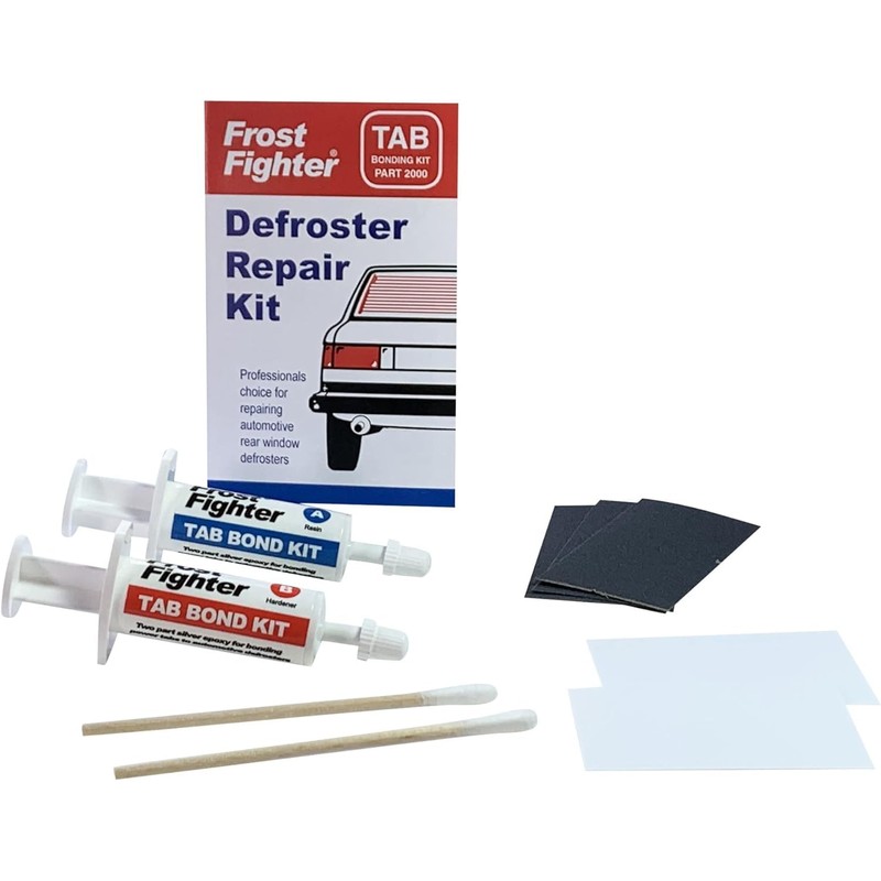 Frost Fighter Rear Window Defroster/Defogger Tab Bonding Repair Kit 2000
