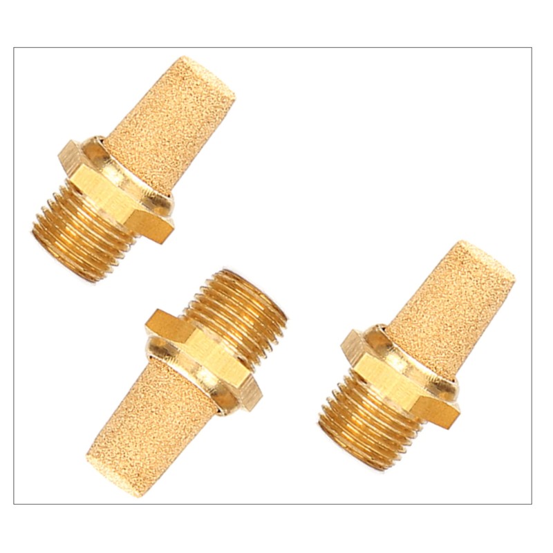 Pneumatic Silencer Made of Sintered Bronze 3/8 Inch Set of