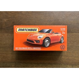 Matchbox 2022 Matchbox Power Grabs  2019 Volkswagen Beetle Convertible Orange