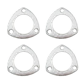 2.5Inch 3 Bolt Exhaust Pipe Gasket 63mm Exhaust Gasket Universal Fit for All Flange (2.5Inch)