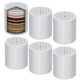 6 Pack Shower Filter Replacement Cartridge, 20 Stage Shower Filter Head for Hard Water, Universally Compatible With Any Similar Design, High Output Hard Water Filter Replacement Cartridge