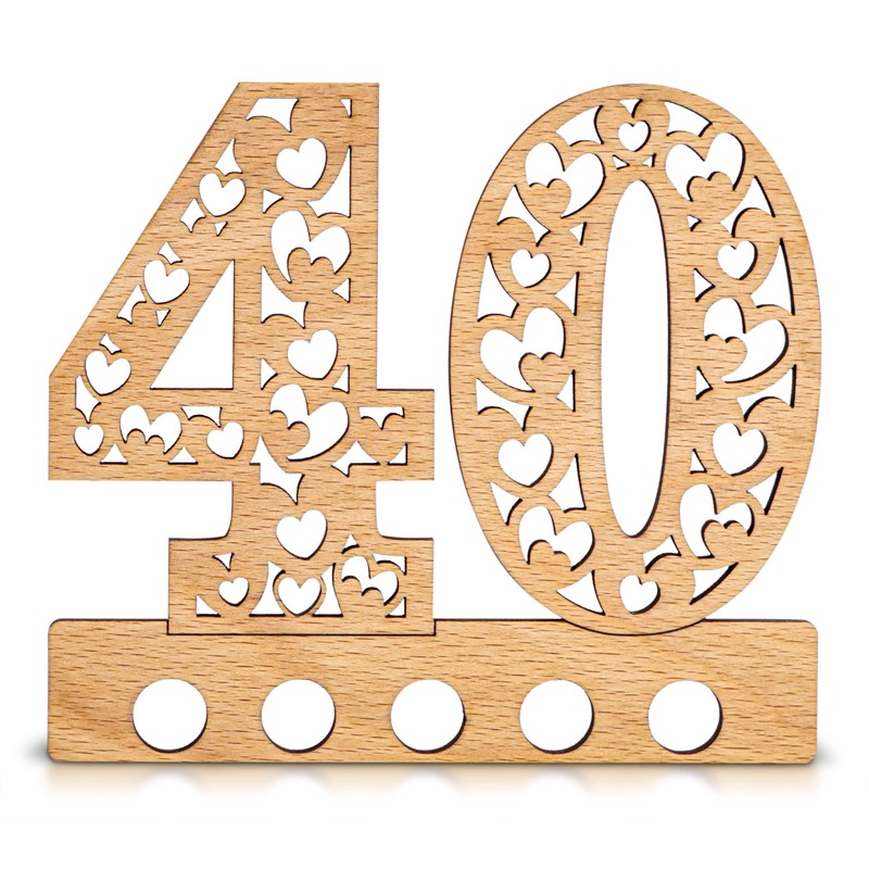 DARO Design - 40th Birthday Money Gift Wooden 40th Anniversary