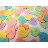 Valentines Conversation Candy Hearts 40 Paper Die Cut Scrapbook Embellishments
