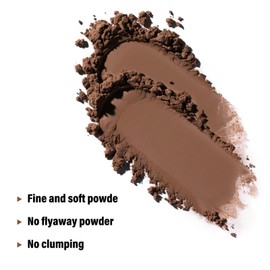 GEUUFEA Hair Root Touch-Up Powder, Double Head Cover Gray Hair with Sponge & Brush, Waterproof Contour Hairline Powder for Hair Loss Thin Hair