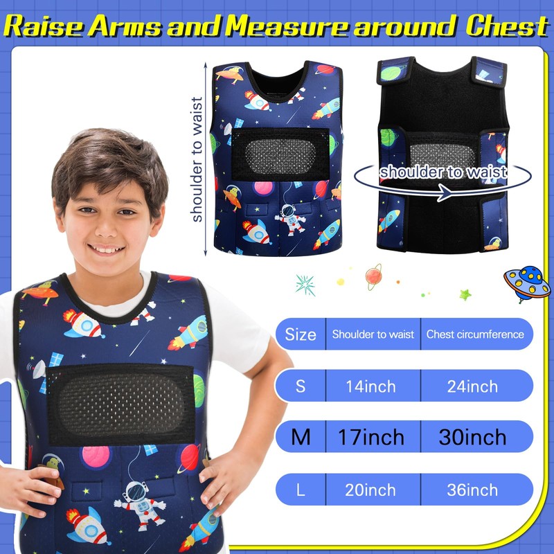 Janmercy Weighted Vest for Kids Ages 4 to 7 and