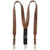 Nocona Belt Co. Men's Ostrich Print Leather Suspender, tan, X-Large
