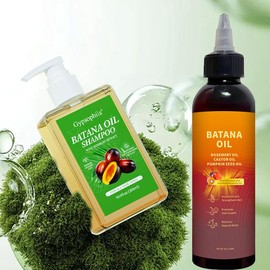 Gypsophila Batana Oil Shampoo &4 in 1 Batana Oil Hair Care Kit-Nourish, Repair,&Volumize for Healthy, Hydrated, & Smooth Hair - Specification: Batana Oil Shampoo &4 in 1 Batana Oil Kit