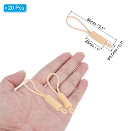 PATIKIL Ersatz-Zipper-Zug, 20 Stück Nylon-Zipper-Zieher-Schieber-Helfer-Verlängerungsbefestigung für Gepäck, Zelt, Rucksack, Handtasche, Geldbörse, Hautfarbe.