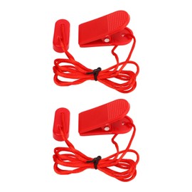 VGEBY 2pcs Treadmill Key,Universal Safety Key Treadmill Magnet Key Universal Replacement Treadmill Magnet Security Lock Red