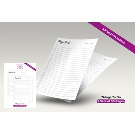 XNEM Trading To Do List Notepad, 2 Sets of 50 Pages, Quality Paper, 5.8x8.2 inches, College Ruled, Daily Task Planner