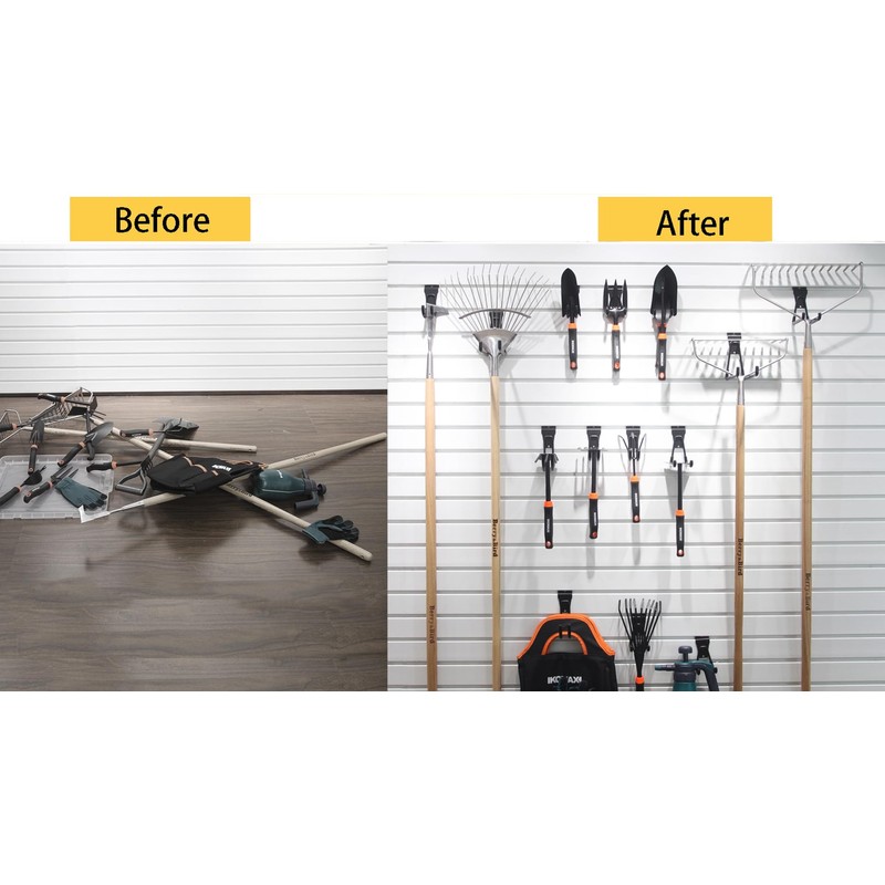 ATOOLA Slatwall Hooks, Garage Slatwall Accessories, Multi Size Slat Wall