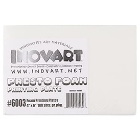 INOVART Presto Foam Printing Plates Econo Pack, 4"x6", 100 Sheets