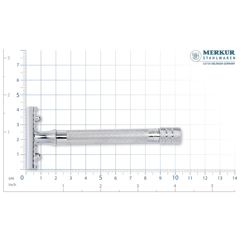 MERKUR Safety Razor 25C | Classic with Tooth Comb Gloss