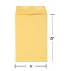 Staples Gummed Catalog Envelopes, 6-inch x 9-inch, Brown, 1000/Carton (ST381944-CCVS)
