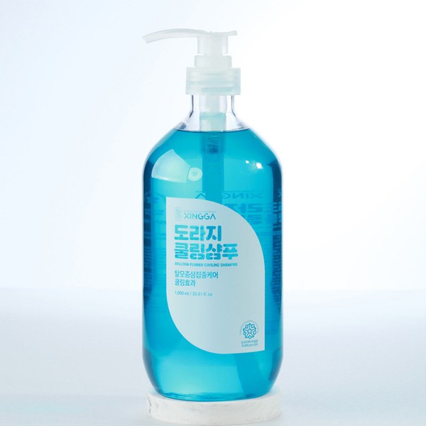 XINGGA Bellflower Cooling Shampoo 1000ml Hair Loss Symptom Relief Shampoo