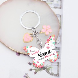 OEHEDOU Valentines Day Gifts For Grandma Nana Gifts For Grandma Valentines Day Gift Nana Keychain Gifts For Grandma Birthday Nana Birthday Gifts Best Grandma Gifts Grandmother Gifts