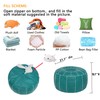 Thgonwid Unstuffed Moroccan Storage Pouf Foot Stool Ottoman Seat Handmade