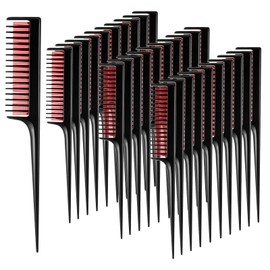 Side Combs For Women 30 PCS Rat Tail Braiding Hair Rack Parting Set Styling Tools Appliances Teasing With Pick Salon Accessories Fine Tooth Hairstylist Sectioning Tail Combs Hair Pick